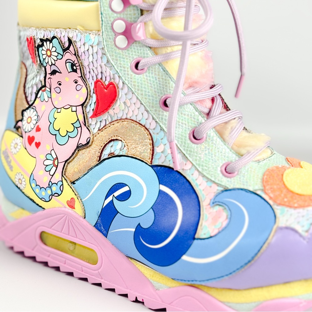 Irregular Choice Surf’s Up Sneakers | Hippo Pastel Boots | Size 38 | - Picture 5 of 8